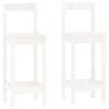 3 Piece White Solid Wood Pine Bar Set - Stylish & Durable