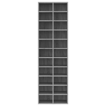 Shoe Cabinet Grey Sonoma - 54x34x183 cm | Hipomarket UK