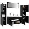 Stylish Black Bathroom Furniture Set - Modern & Functional