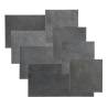 WallArt Leather Tiles Bowen Shady Grey - 32 pcs for Luxurious Walls