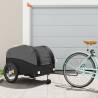 Bike Trailer Black 45 kg Iron Colour black Size 68 x 133 x 68 cm 