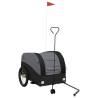 Bike Trailer Black - 45 kg Iron Cargo Trailer for Easy Hauling