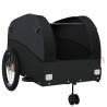 Bike Trailer Black - 45 kg Iron Cargo Trailer for Easy Hauling