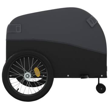 Bike Trailer Black - 45 kg Iron Cargo Trailer for Easy Hauling