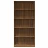 5-Tier Book Cabinet Brown Oak - Stylish Storage Solution