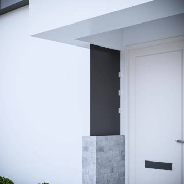 Black Tempered Glass Side Panel for Door Canopy - 50x100 cm