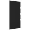 Black Tempered Glass Side Panel for Door Canopy - 50x100 cm