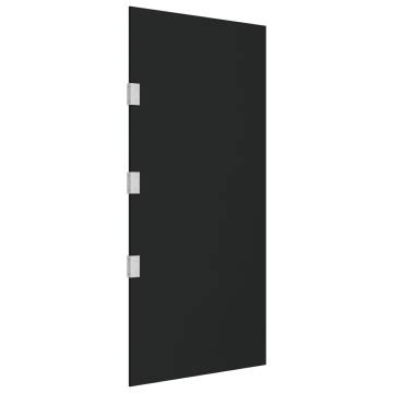 Black Tempered Glass Side Panel for Door Canopy - 50x100 cm