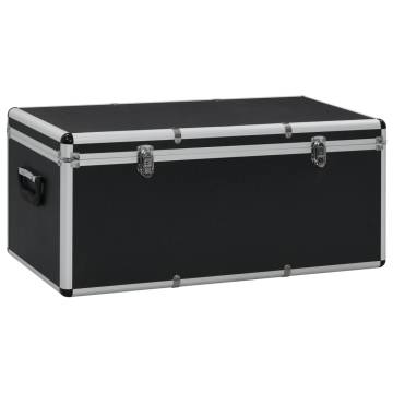 3 Pcs Black Aluminium Storage Cases - Durable & Elegant