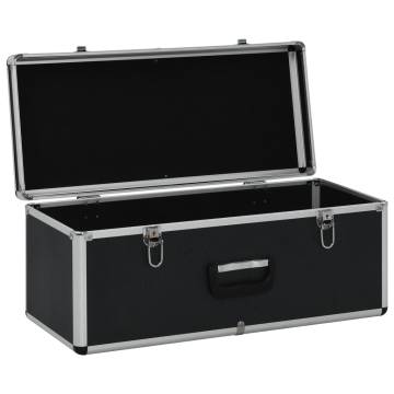 3 Pcs Black Aluminium Storage Cases - Durable & Elegant