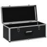 3 Pcs Black Aluminium Storage Cases - Durable & Elegant