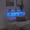 Headboard Cabinet with LED - Modern Design 140x17x102 cm