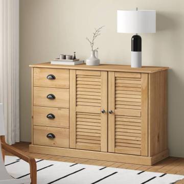 Stylish Sideboard VIGO 113x40x75 cm - Solid Pine Wood