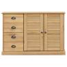 Stylish Sideboard VIGO 113x40x75 cm - Solid Pine Wood