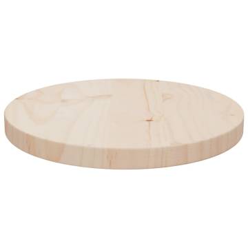 Solid Wood Pine Table Top Ø30x2.5 cm - Durable & Sturdy