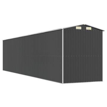 Garden Shed Anthracite 192x855x223 cm - Galvanised Steel