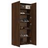 Brown Oak Shoe Cabinet - 80x35.5x180 cm | Hipomarket UK