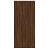 Brown Oak Shoe Cabinet - 80x35.5x180 cm | Hipomarket UK