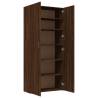 Brown Oak Shoe Cabinet - 80x35.5x180 cm | Hipomarket UK