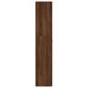 Brown Oak Shoe Cabinet - 80x35.5x180 cm | Hipomarket UK