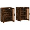 Wall Mounted Cabinets - 2 pcs Smoked Oak Engineered Wood