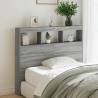 Headboard Cabinet with LED Grey Sonoma 120x17x102 cm Colour grey sonoma Size 120 x 17 x 102 cm Quantity in Package 1 