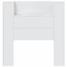 Stylish Headboard Cabinet with LED - White 100x16.5x103.5 cm