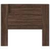 Headboard Cabinet with LED Brown Oak - Modern & Stylish Design