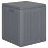 Garden Storage Box Grey PP Rattan 90 L Colour grey Capacity 90 l Model rattan design 