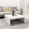 Coffee Table White 100x100x35 cm Engineered Wood Colour white Quantity in Package 1 