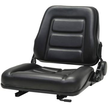 Adjustable Forklift & Tractor Seat - Comfort in Black