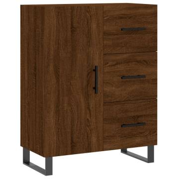 Stylish Highboard Brown Oak - 69.5x34x180 cm | HipoMarket