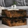 Coffee Table with LED Lights Smoked Oak 50x50x40 cm Colour smoked oak Quantity in Package 1 Length 50 cm 