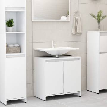 Stylish Bathroom Cabinet White 60x33x61 cm - Hipomarket