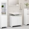 Bathroom Cabinet White 60x33x61 cm Engineered Wood Colour white Number of 1 Number of Pieces 