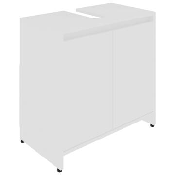 Stylish Bathroom Cabinet White 60x33x61 cm - Hipomarket