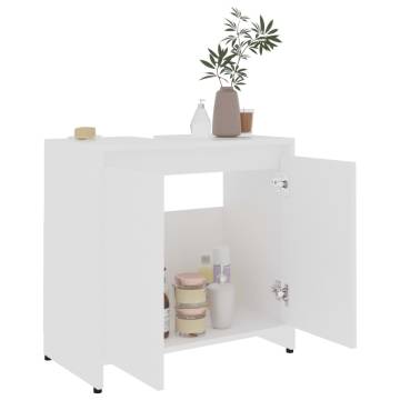 Stylish Bathroom Cabinet White 60x33x61 cm - Hipomarket