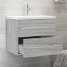 Sink Cabinet with Built-in Basin - Grey Sonoma | HipoMarket