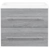 Sink Cabinet with Built-in Basin - Grey Sonoma | HipoMarket