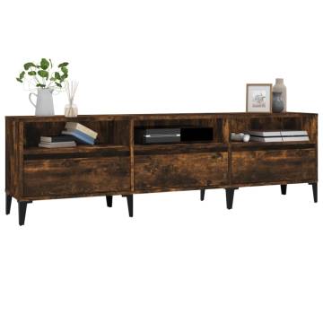 Stylish Smoked Oak TV Cabinet - 150x30x44.5 cm | HiPO Market