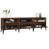 Stylish Smoked Oak TV Cabinet - 150x30x44.5 cm | HiPO Market