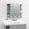 Mirror Cabinet with LED Grey Sonoma - Stylish & Functional