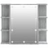 Mirror Cabinet with LED Grey Sonoma - Stylish & Functional