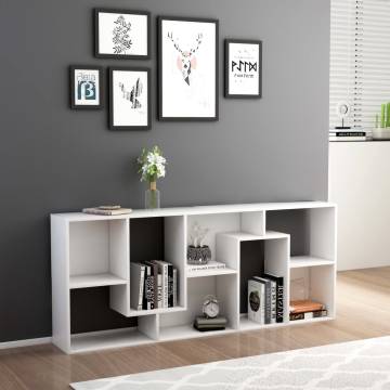 Stylish White Book Cabinet 67x24x161 cm - Hipomarket