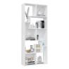 Stylish White Book Cabinet 67x24x161 cm - Hipomarket