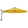 Wall-mounted Parasol with LEDs - Yellow 290cm | HipoMarket