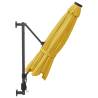 Wall-mounted Parasol with LEDs - Yellow 290cm | HipoMarket