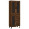 Stylish Highboard Brown Oak - Engineered Wood | Hipo Market