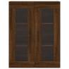 Stylish Highboard Brown Oak - Engineered Wood | Hipo Market