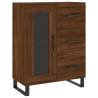 Stylish Highboard Brown Oak - Engineered Wood | Hipo Market